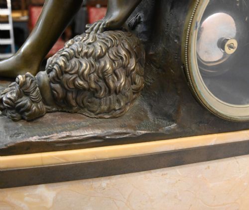 fig 1. French Empire Gilt Bronze Clock Mantle Silk Suspension Movement 1820