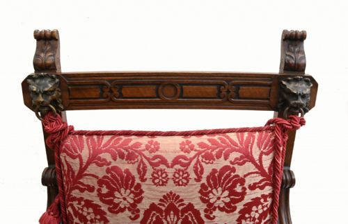 PAIR WALNUT FRENCH ARM CHAIRS CARVED FARMHOUSE FAUTEUIL - ADDITIONAL PHOTO 1
