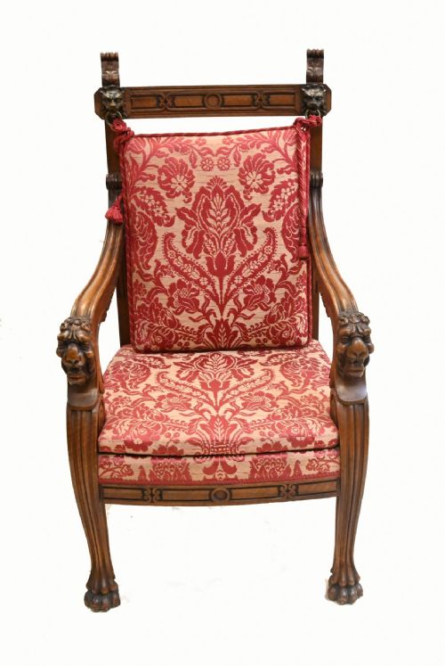 PAIR WALNUT FRENCH ARM CHAIRS CARVED FARMHOUSE FAUTEUIL - ADDITIONAL PHOTO 3