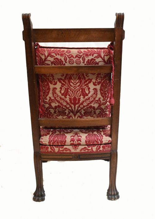 PAIR WALNUT FRENCH ARM CHAIRS CARVED FARMHOUSE FAUTEUIL - ADDITIONAL PHOTO 6