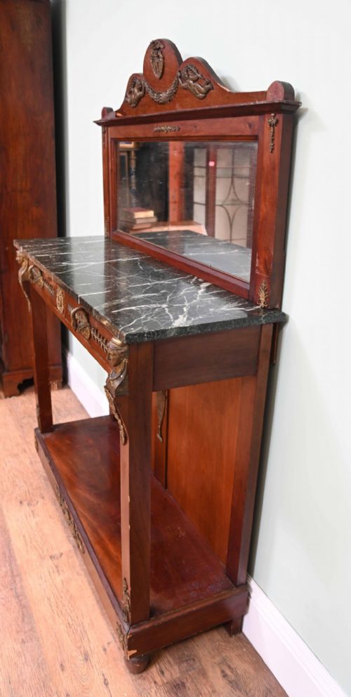 FRENCH EMPIRE CHIFFONIER CABINET MAHOGANY NAPOLEON III 1890 - ADDITIONAL PHOTO 10