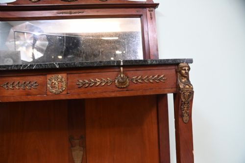 FRENCH EMPIRE CHIFFONIER CABINET MAHOGANY NAPOLEON III 1890 - ADDITIONAL PHOTO 12