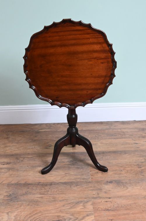 GEORGIAN REVIVAL WINE TABLE SIDE TIP TOP PIE CRUST - ADDITIONAL PHOTO 2