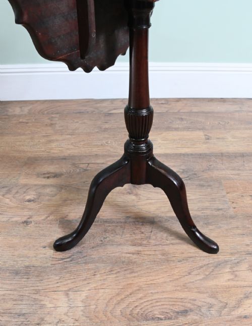 GEORGIAN REVIVAL WINE TABLE SIDE TIP TOP PIE CRUST - ADDITIONAL PHOTO 4