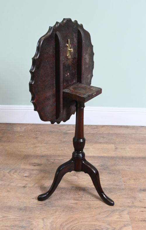 GEORGIAN REVIVAL WINE TABLE SIDE TIP TOP PIE CRUST - ADDITIONAL PHOTO 5