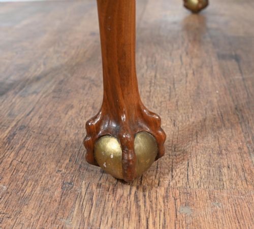 QUEEN ANNE GAMES TABLE CONSOLE WALNUT EPSTEIN AND CO - ADDITIONAL PHOTO 5