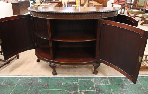 CHIPPENDALE SIDE CABINET MAHOGANY CHEST 1880 - ADDITIONAL PHOTO 7