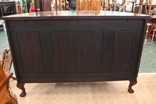 CHIPPENDALE SIDE CABINET MAHOGANY CHEST 1880 - ADDITIONAL PHOTO 8