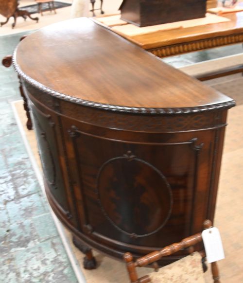 CHIPPENDALE SIDE CABINET MAHOGANY CHEST 1880 - ADDITIONAL PHOTO 9