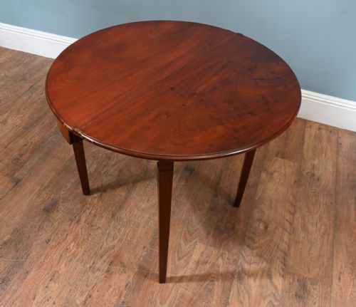 REGENCY CONSOLE TABLE MAHOGANY HALF ROUND GAMES 1810 - ADDITIONAL PHOTO 1