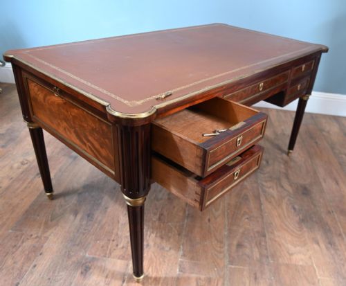 FRENCH EMPIRE BUREAU PLAT DESK 1880 DIRECTOIRE - ADDITIONAL PHOTO 2