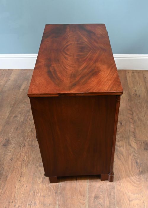 VICTORIAN MAHOGANY CHEST DRAWERS 1880 COMMODE - ADDITIONAL PHOTO 1