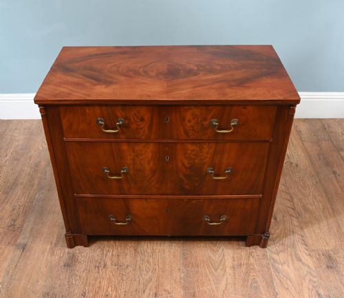 VICTORIAN MAHOGANY CHEST DRAWERS 1880 COMMODE