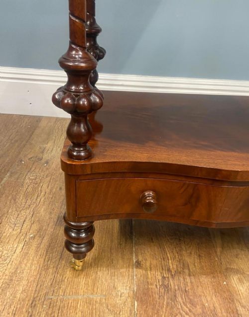 VICTORIAN WALNUT WHATNOT BOOKCASE SHELF UNIT 1880 ETAGERE - ADDITIONAL PHOTO 2