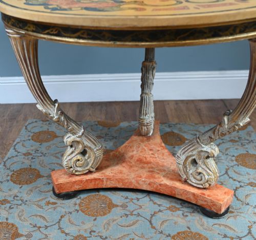 ITALIAN NEO CLASSICAL CENTRE TABLE SCAGLIOLA TOP - ADDITIONAL PHOTO 6