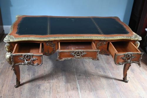 LOUIS XV BUREAU PLAT DESK FRENCH 1890 - ADDITIONAL PHOTO 5