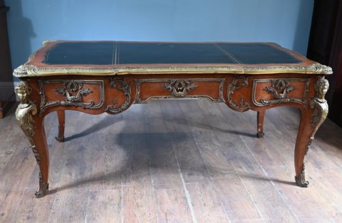 LOUIS XV BUREAU PLAT DESK FRENCH 1890 - ADDITIONAL PHOTO 8