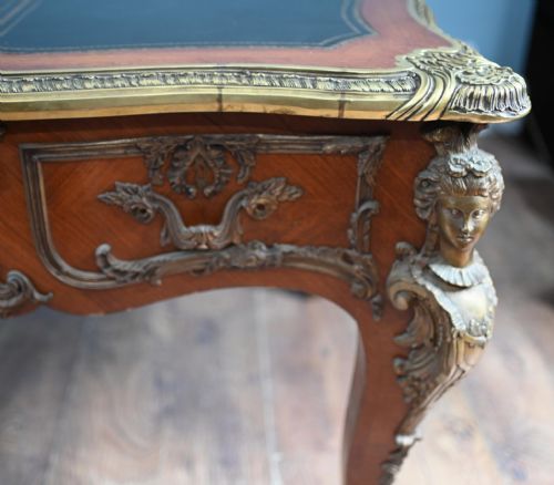 LOUIS XV BUREAU PLAT DESK FRENCH 1890 - ADDITIONAL PHOTO 12
