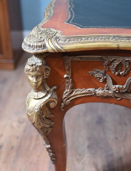 LOUIS XV BUREAU PLAT DESK FRENCH 1890 - ADDITIONAL PHOTO 15