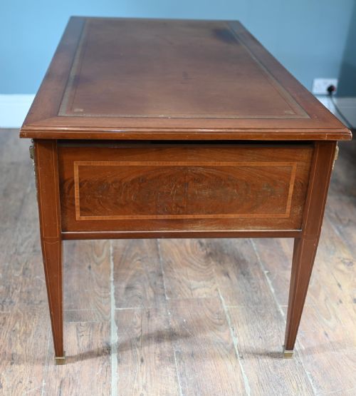 FRENCH ANTIQUE DESK DIRECTOIRE BUREAU PLAT 1880 - ADDITIONAL PHOTO 4