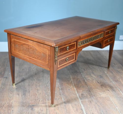 FRENCH ANTIQUE DESK DIRECTOIRE BUREAU PLAT 1880 - ADDITIONAL PHOTO 5