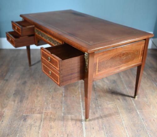 FRENCH ANTIQUE DESK DIRECTOIRE BUREAU PLAT 1880 - ADDITIONAL PHOTO 7