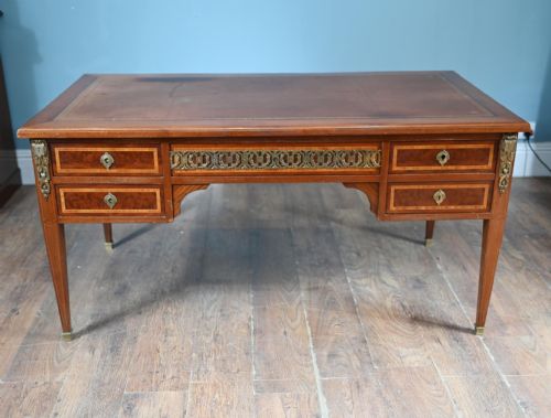 FRENCH ANTIQUE DESK DIRECTOIRE BUREAU PLAT 1880