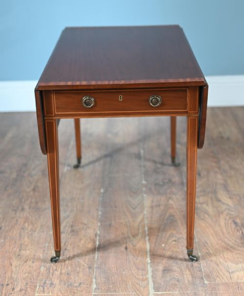 REGENCY PEMBROKE TABLE MAHOGANY SIDE DROP LEAF