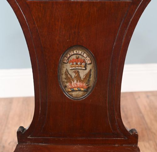 PERIOD REGENCY HALL CHAIR MAHOGANY 1810 ACCENT - ADDITIONAL PHOTO 1