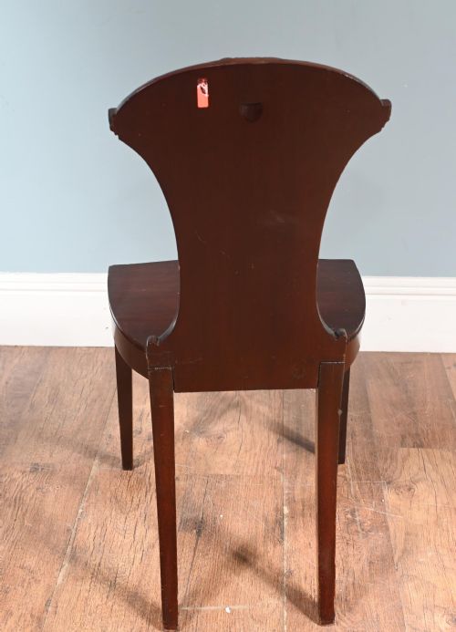 PERIOD REGENCY HALL CHAIR MAHOGANY 1810 ACCENT - ADDITIONAL PHOTO 3