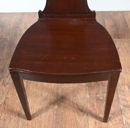 PERIOD REGENCY HALL CHAIR MAHOGANY 1810 ACCENT - ADDITIONAL PHOTO 5