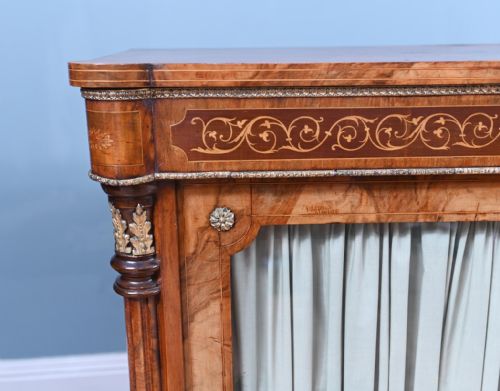 VICTORIAN PIER CABINET DISPLAY CASE WALNUT 1880 - ADDITIONAL PHOTO 5
