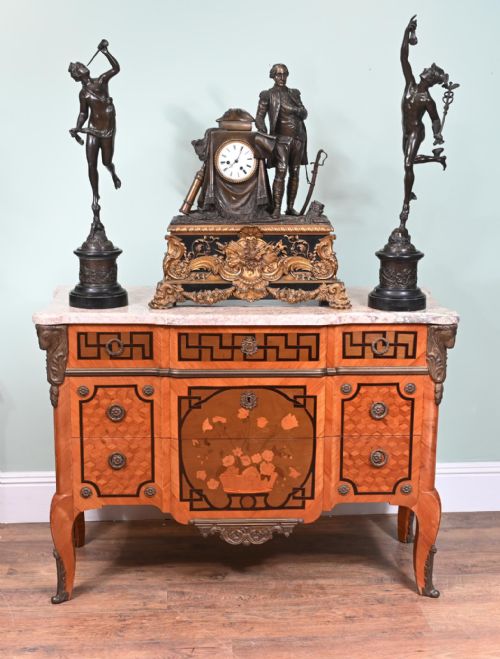 LOUIS XV COMMODE CHEST MARQUETRY INLAY 1880 - ADDITIONAL PHOTO 15