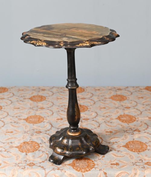 VICTORIAN PAINTED SIDE TABLE 1880 OSBOURNE HOUSE QUEEN VICTORIA - ADDITIONAL PHOTO 3