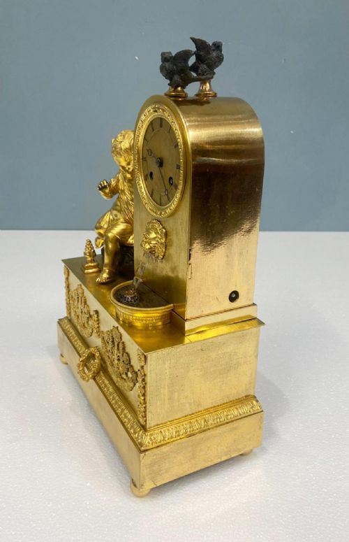 FRENCH GILT WATERFALL CLOCK HENRY DASSON 1843 - ADDITIONAL PHOTO 3
