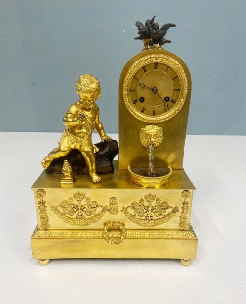 FRENCH GILT WATERFALL CLOCK HENRY DASSON 1843 - ADDITIONAL PHOTO 12