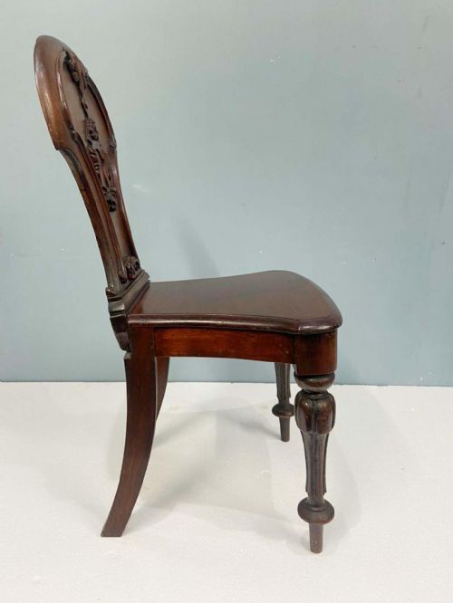 PAIR REGENCY HALL CHAIRS GILLOWS MAHOGANY 1820 - ADDITIONAL PHOTO 3