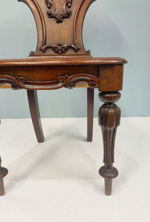 PAIR REGENCY HALL CHAIRS GILLOWS MAHOGANY 1820 - ADDITIONAL PHOTO 6