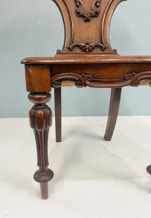 PAIR REGENCY HALL CHAIRS GILLOWS MAHOGANY 1820 - ADDITIONAL PHOTO 7
