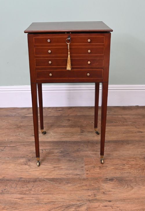 VICTORIAN COLLECTORS CABINET CHEST MAHOGANY DISPLAY 1880 - ADDITIONAL PHOTO 6