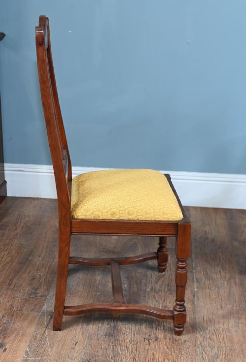 SET 8 ARTS AND CRAFTS DINING CHAIR OAK FARMHOUSE 1910 - ADDITIONAL PHOTO 3