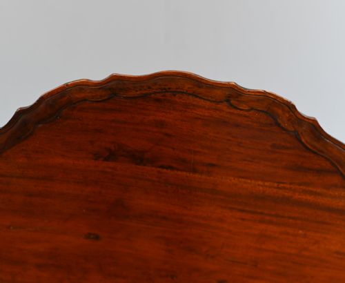 GEORGIAN REVIVAL TILT TOP TABLE WINE SIDE MAHOGANY - ADDITIONAL PHOTO 2