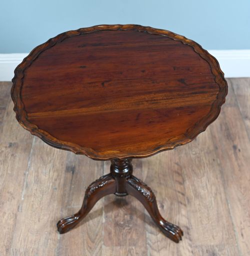 GEORGIAN REVIVAL TILT TOP TABLE WINE SIDE MAHOGANY - ADDITIONAL PHOTO 4