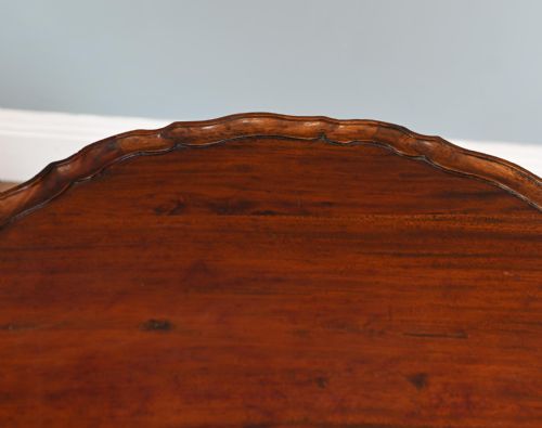 GEORGIAN REVIVAL TILT TOP TABLE WINE SIDE MAHOGANY - ADDITIONAL PHOTO 5