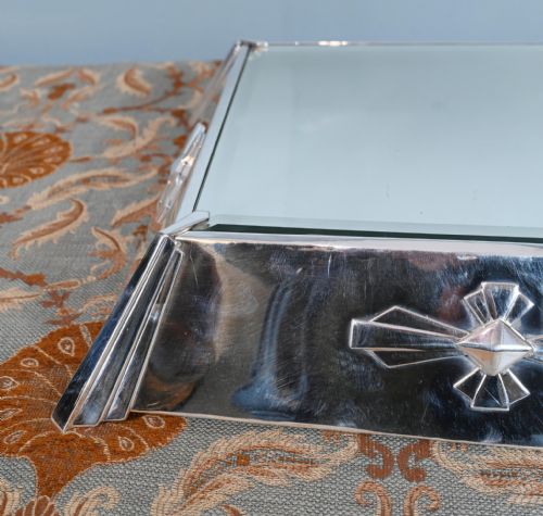 ART DECO SILVER PLATE CAKE STAND WEDDING DISPLAY ORIGINAL BOX 1920 - ADDITIONAL PHOTO 6