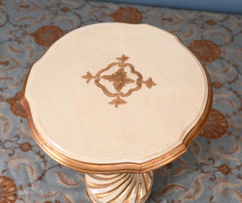 ITALIAN PAINTED SIDE TABLE VENETIAN INTERIORS 1930 - ADDITIONAL PHOTO 1