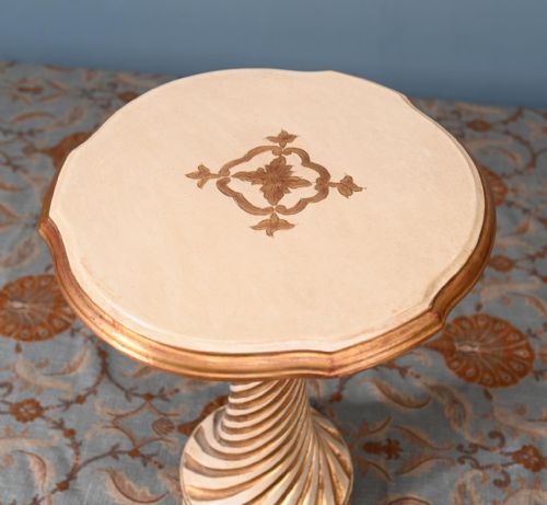 ITALIAN PAINTED SIDE TABLE VENETIAN INTERIORS 1930 - ADDITIONAL PHOTO 3