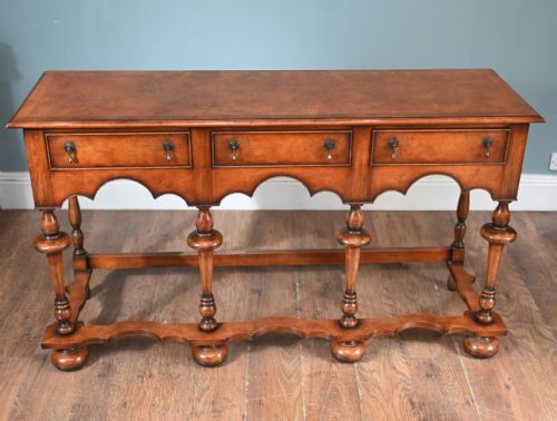 JACOBEAN REVIVAL DRESSER WALNUT SERVER TABLES FARMHOUSE - ADDITIONAL PHOTO 11