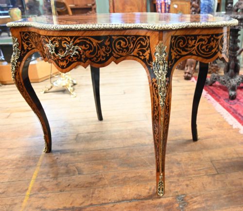 fig 1. Louis XVI Centre Table Marquetry Inlay Desk 1840