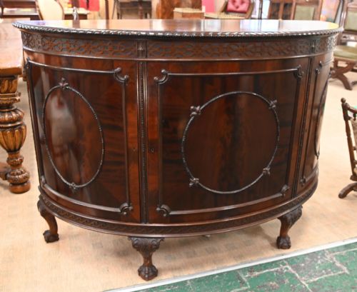 CHIPPENDALE SIDE CABINET MAHOGANY CHEST 1880 - ADDITIONAL PHOTO 2